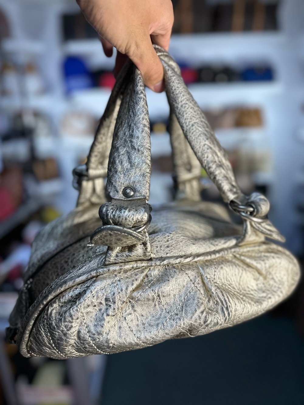 Chanel Metallic E/W Bag